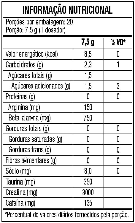 Pré treino b.o.p.e- 150g - black skull b.o.p.e limão 150g